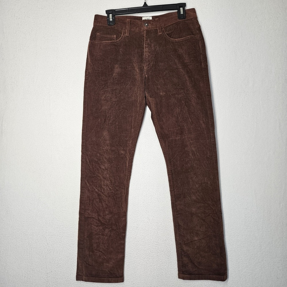 Flint and Tinder Straight Fit Corduroy Pants Brown Cotton Stretch Mens 29x30
